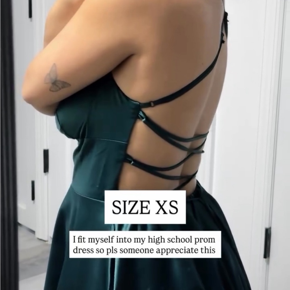 Windsor Teal Backless Dress